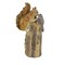 Roman 10.0 Inch Squirrel & Bird On Tree Stump Garden Statue Summer Figurine , Weather Resistant Summer Decor Acorn Squirrel Bird